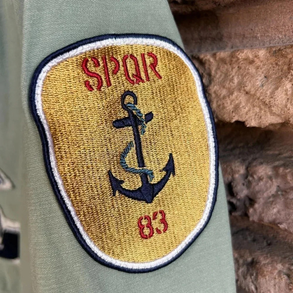 Zara Matcha Green Military Inspired Patch Detail Jacket Small - Picture 5 of 13